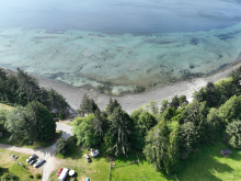 185 Kaleva Rd - aerial overview out to ocean