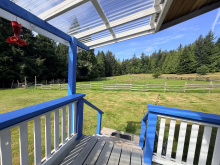 185 Kaleva Rd - looking out from deck of camp office