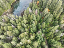 Lot 42 Sonora Island - aerial overview 