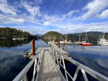 Lot 42 Sonora Island - government dock in Owen Bay, Sonora Island