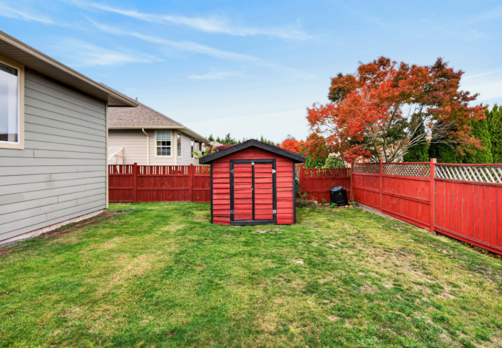 1064 Cordero Cres - backyard and shed