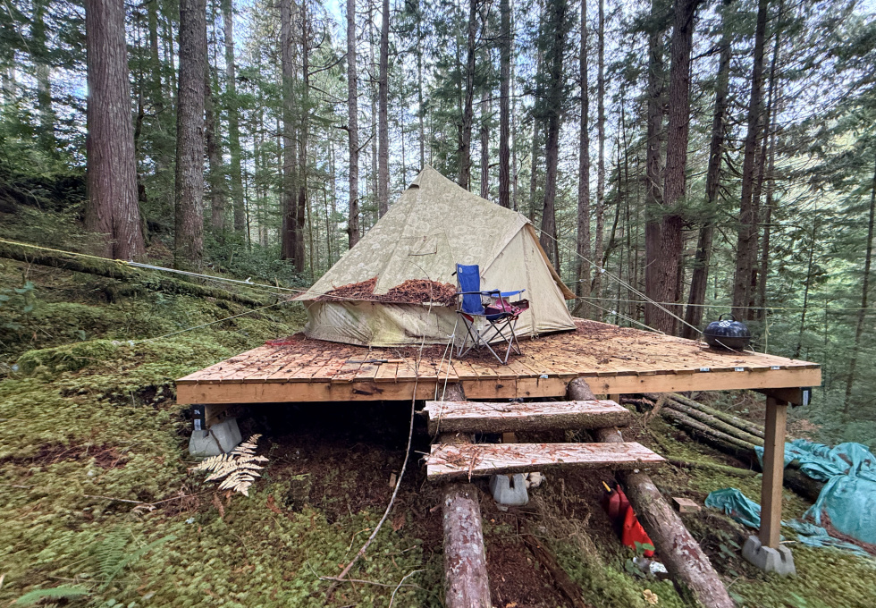 Lot 42 Sonora Island - tent platform