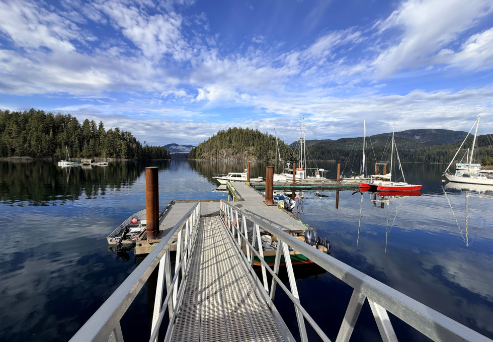 Lot 42 Sonora Island - government dock in Owen Bay, Sonora Island